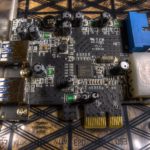Carte d'extension PCI Express installee dans un ordinateur, exemple de peripherique concerne par un code 22