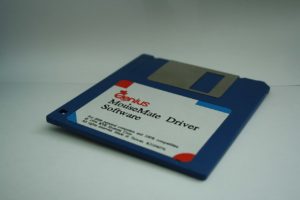 Disquette de pilotes d un peripherique d entree, support de pilote historique
