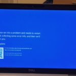 Ecran bleu affiche sur un ordinateur portable Dell sous Windows