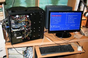 Écran de configuration du BIOS d'un ordinateur affiché lors du démarrage