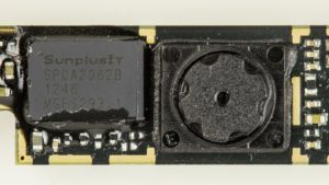 Module de webcam intégrée d'un ordinateur portable avec son capteur et son contrôleur SunplusIT