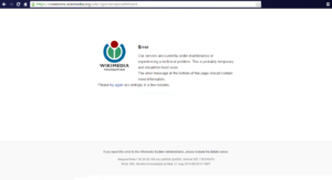 Page d'erreur serveur affichée dans un navigateur web