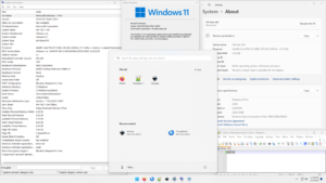 Bureau de Windows 11 avec la barre des tâches et le bouton du menu Démarrer