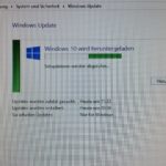 Panneau Windows Update pendant le téléchargement d'une mise à niveau de Windows